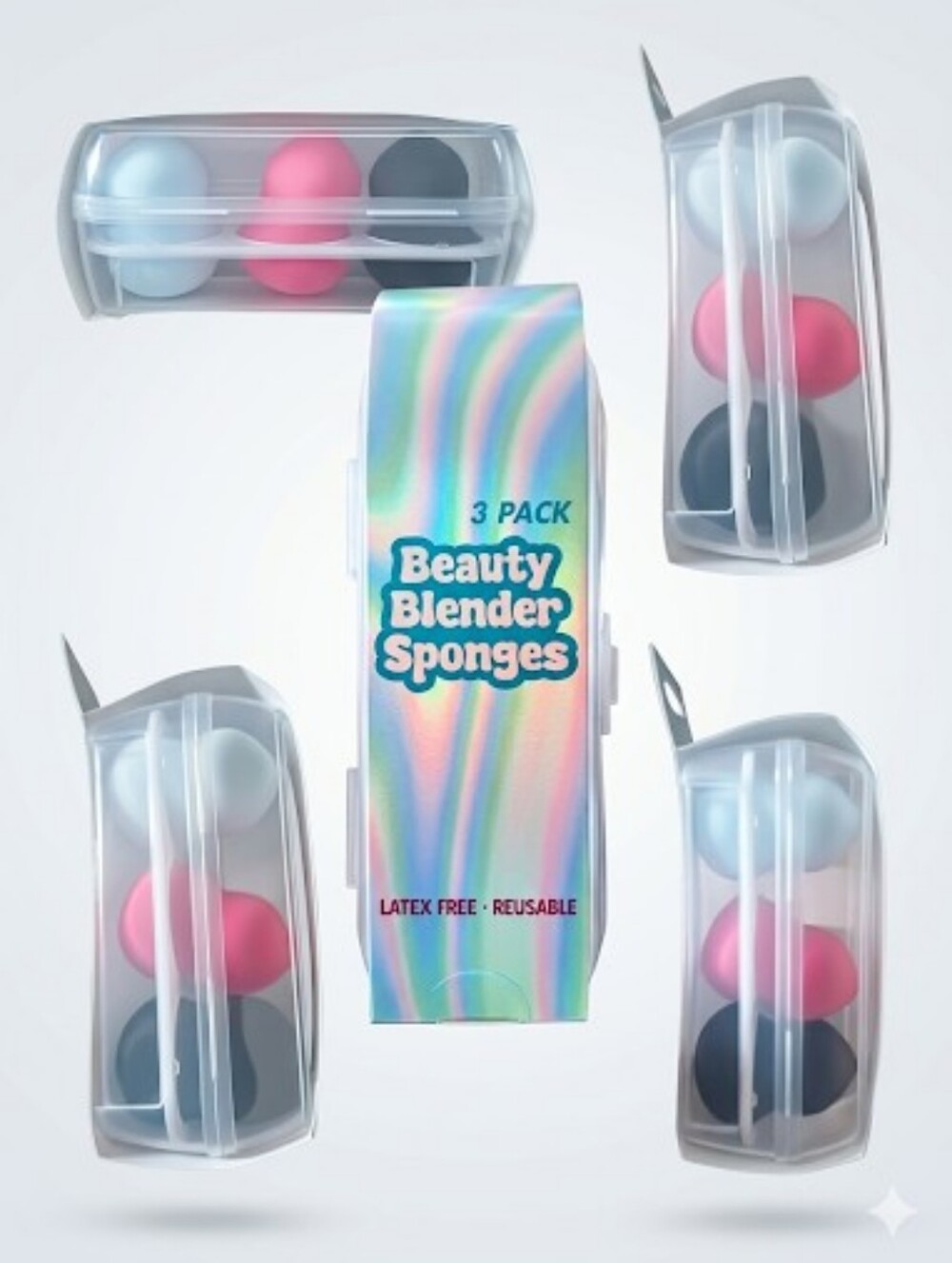 3-Pack Beauty Blender Sponges New